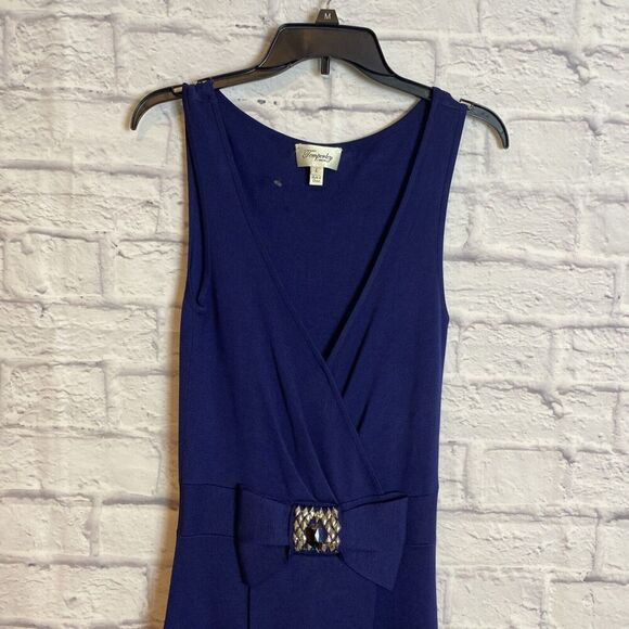 Temperley London Women’s Navy Special Occasion Silk Blend Dress Size Large - Picture 3 of 7